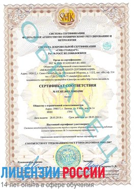 Образец сертификата соответствия Зима Сертификат OHSAS 18001